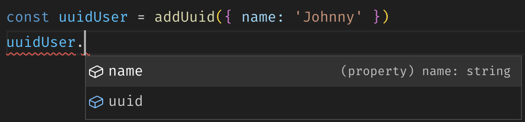 Image of intellisense